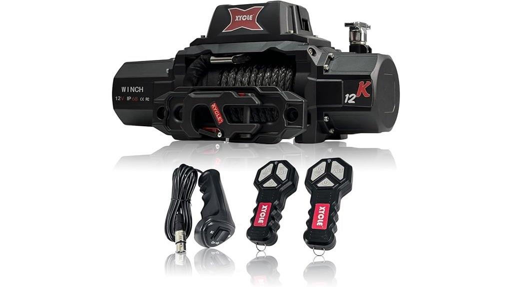 heavy duty 12000lb electric winch