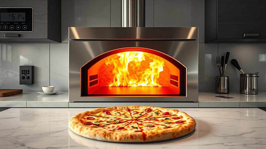 high temperature pizza oven features