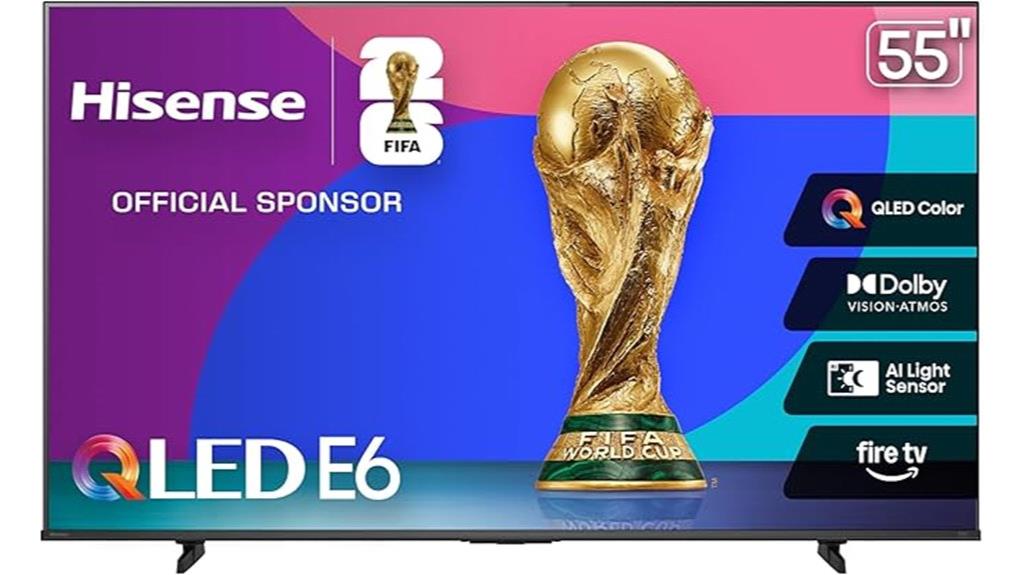 hisense 55 inch qled tv