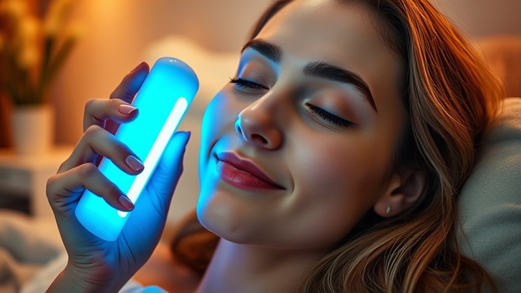 home blue light acne therapy