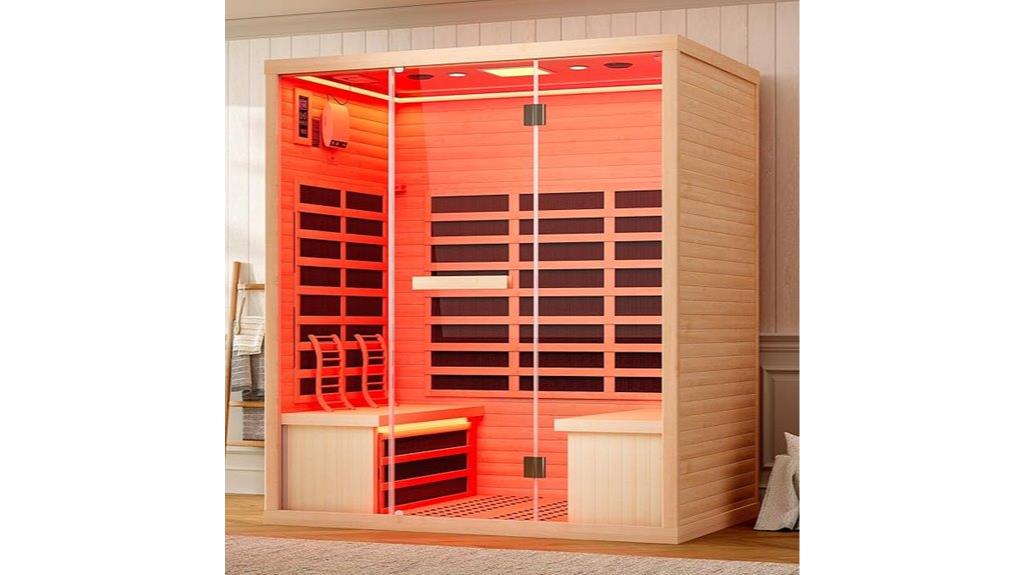 infrared sauna hemlock light