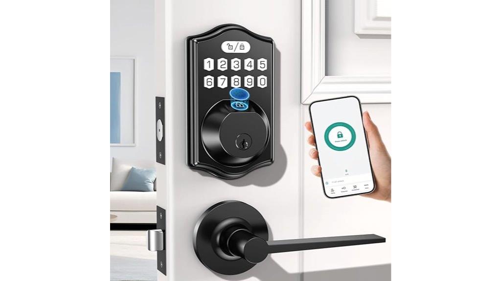 keyless door handle lock