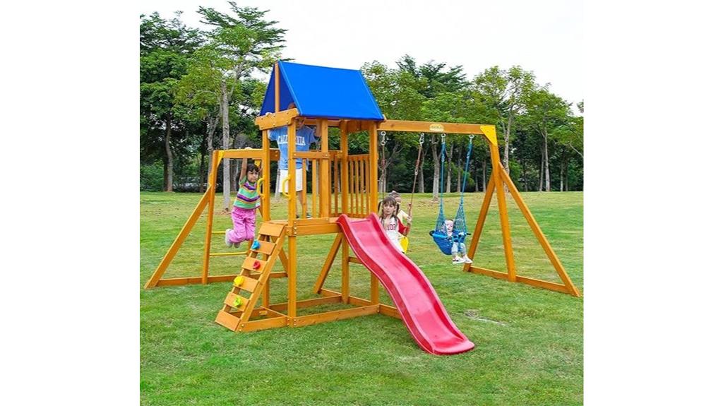 kids backyard outdoor swing