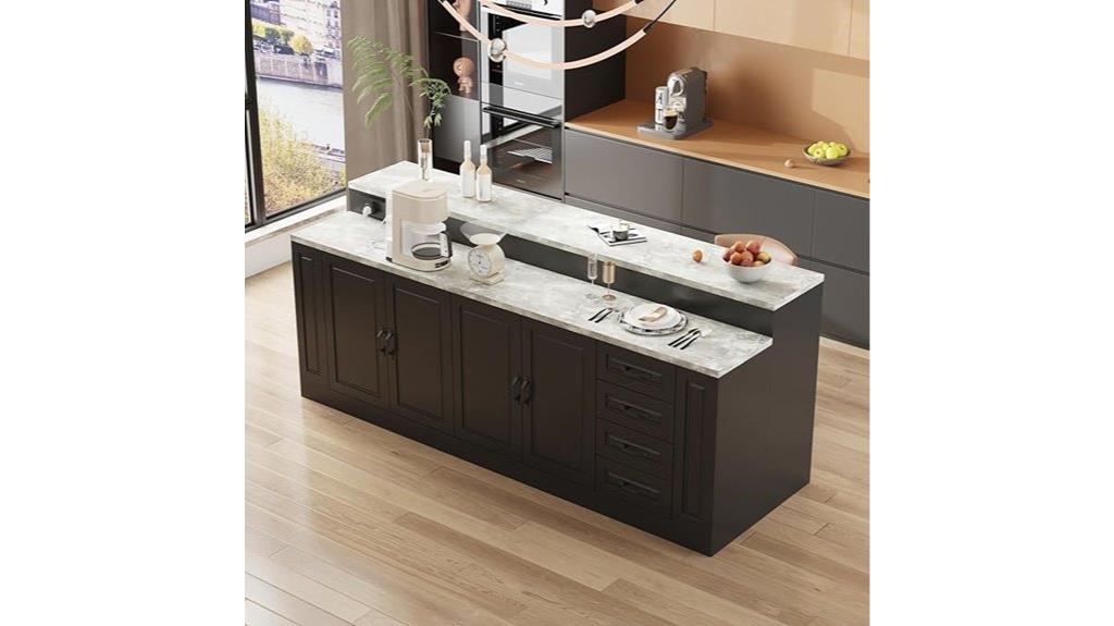kitchen island with outlets