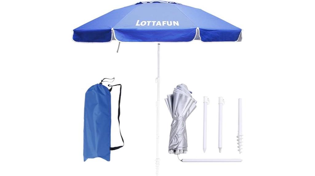 large 6ft umbrella set