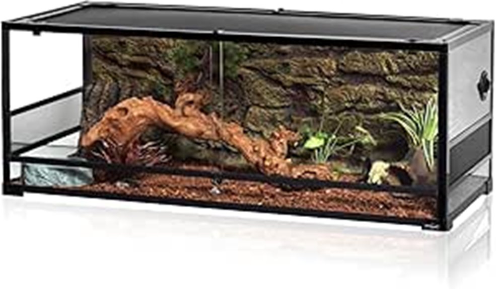 large glass reptile enclosure