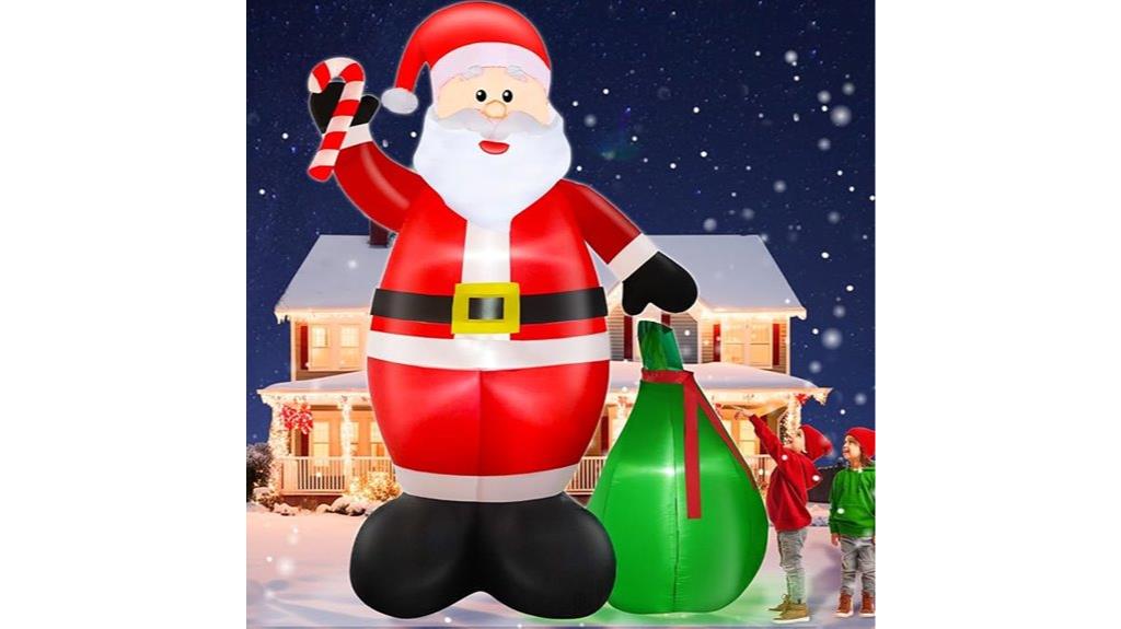 large led santa inflatable