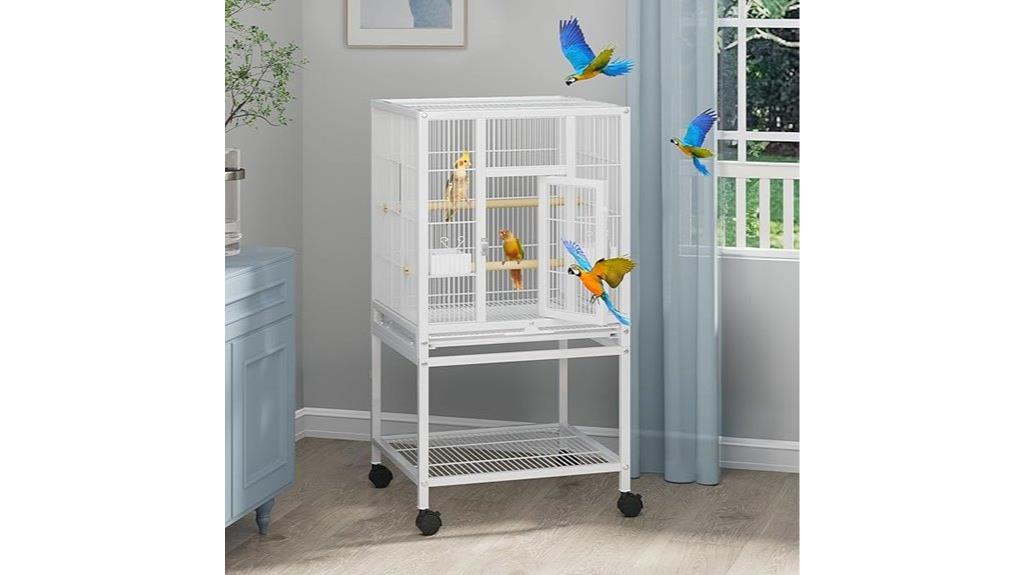 large metal bird cage