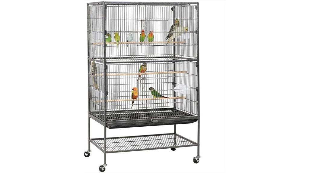 large steel bird cage
