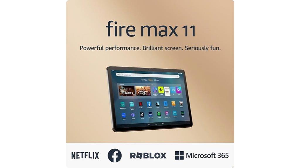 latest 11 inch fire tablet