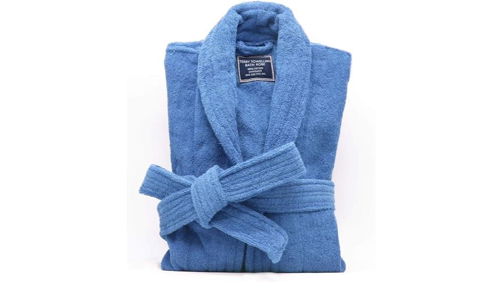 luxurious cotton bathrobe