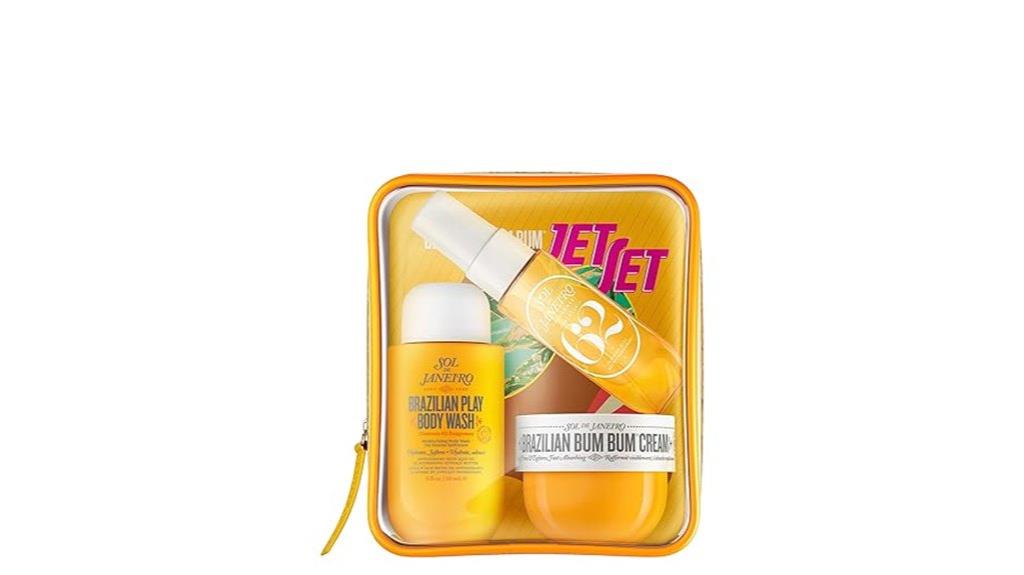 luxurious travel shower kit