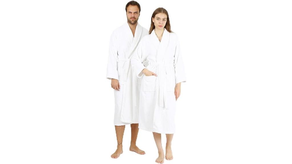 luxurious unisex bathrobe