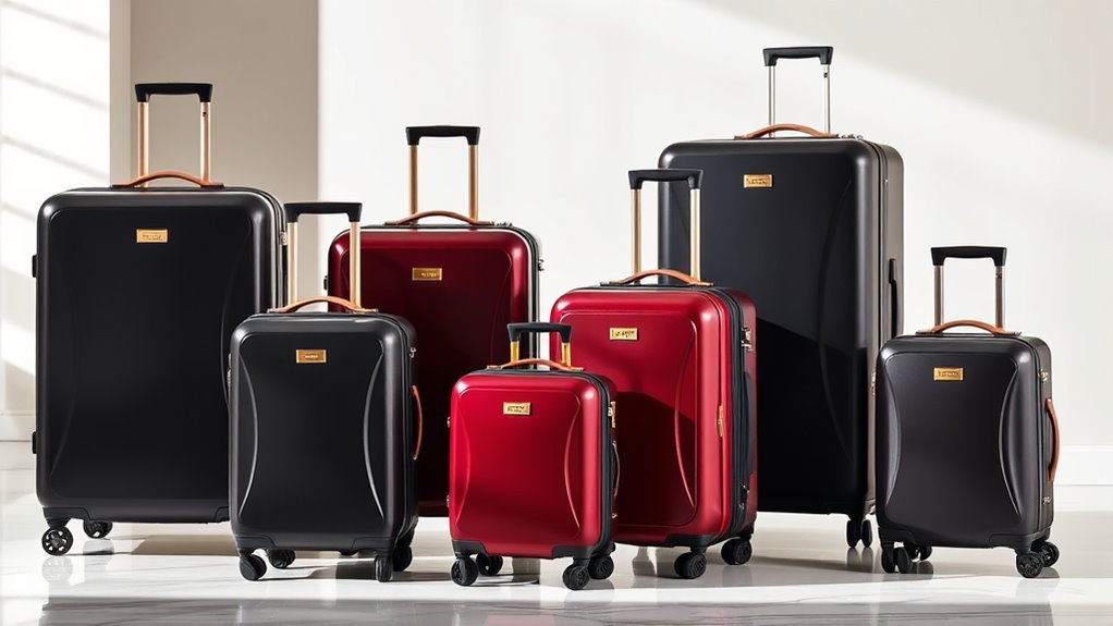 luxury durable travel luggage