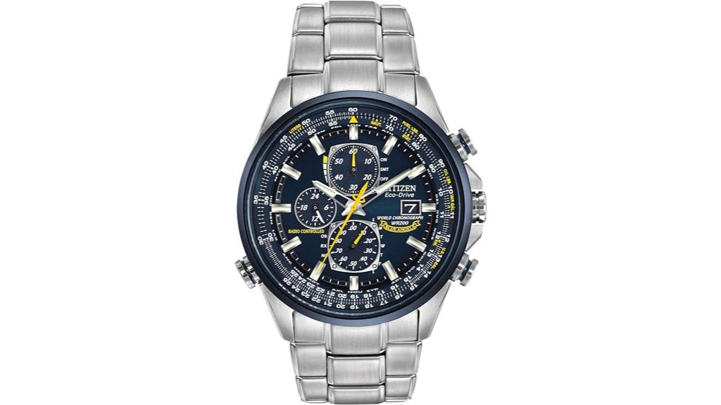 luxury eco drive chronograph watch