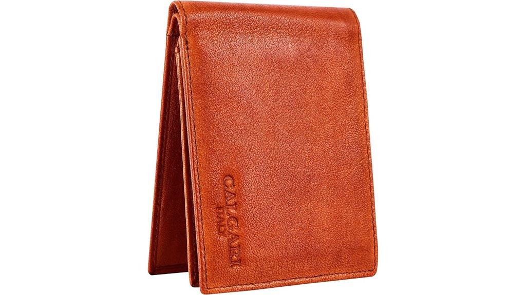 luxury italian bifold wallet