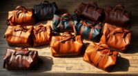 luxury leather weekend bags