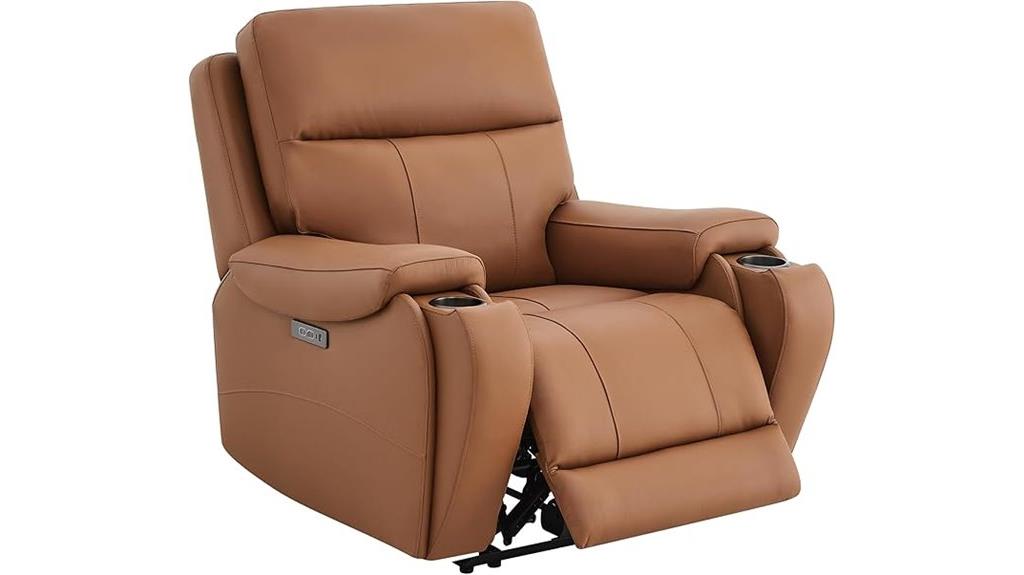 luxury recliner with accessories