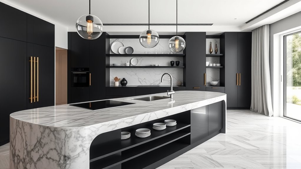luxury stylish kitchen islands