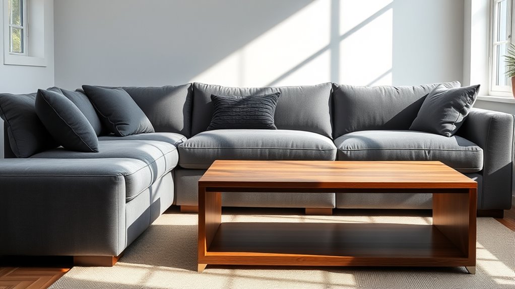 matching sofa and coffee table