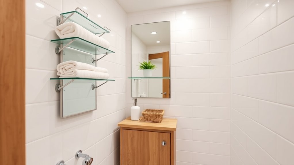 maximize small bathroom storage