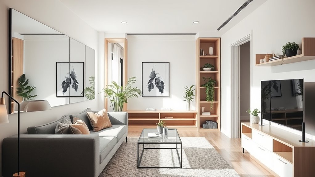 maximize space with multi functional furniture