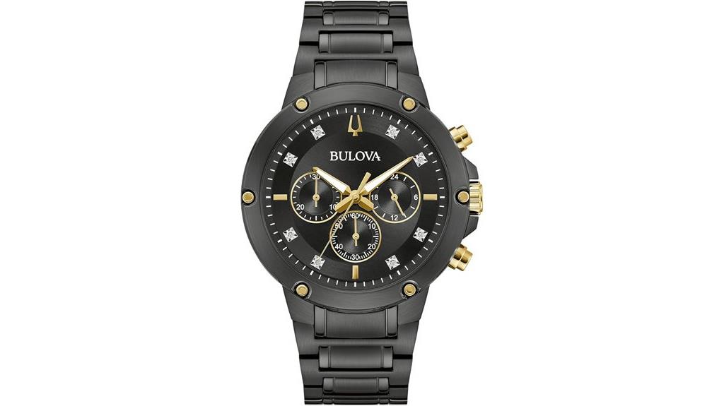men s classic diamond chronograph