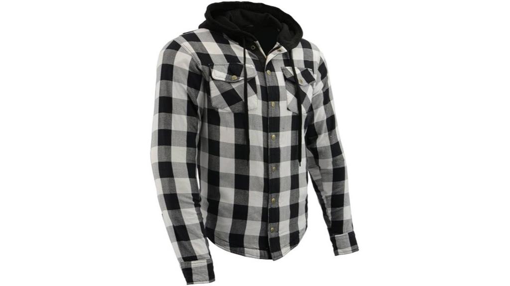 men s flannel motorcycle shirt