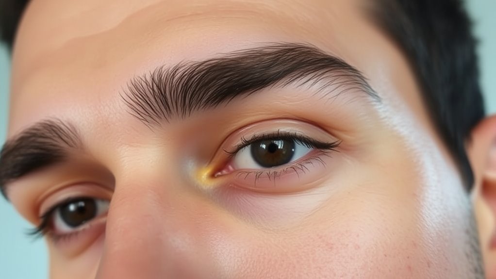 men s neat eyebrow grooming