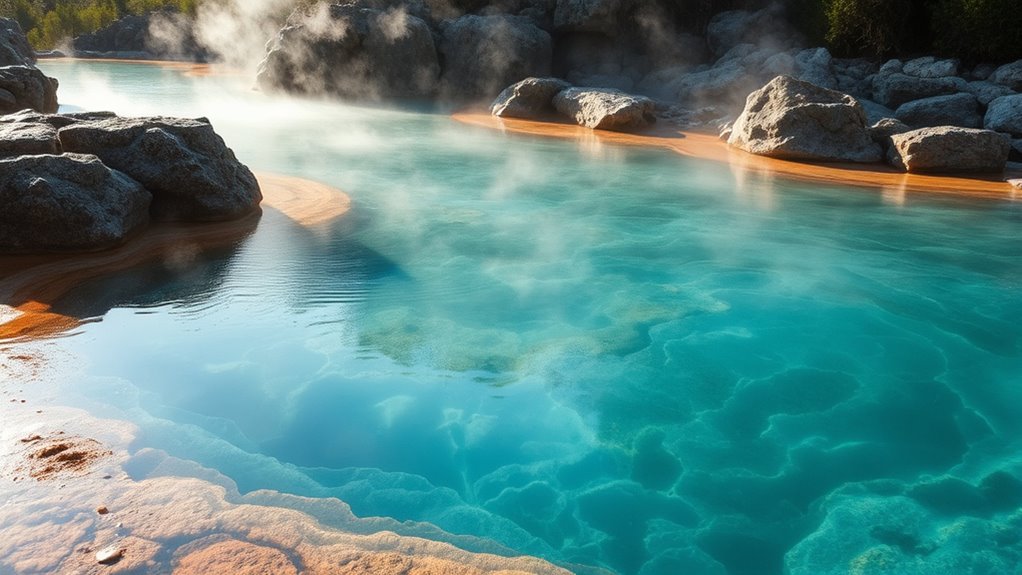 mineral rich geothermal spring water