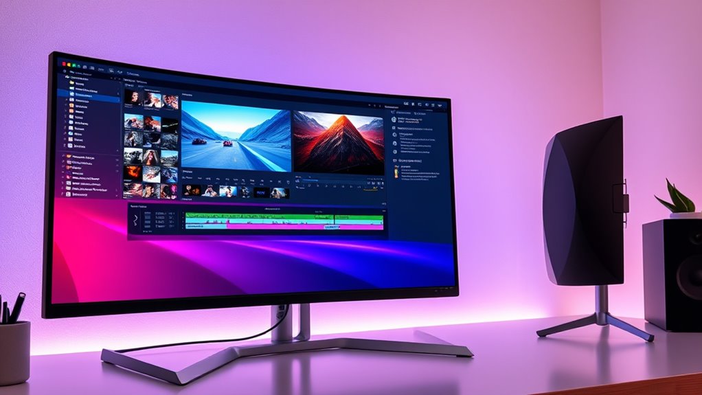 monitor selection for editing