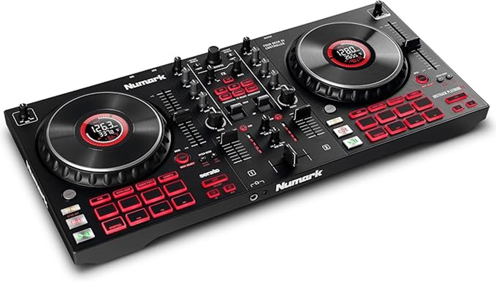 numark dj controller with displays