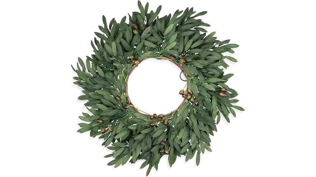 olive door wreath