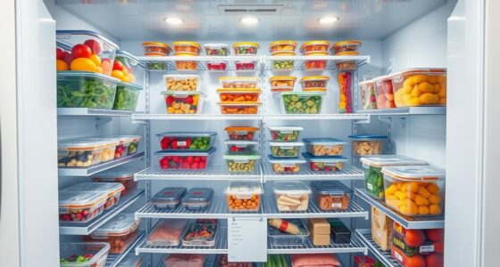 optimize freezer storage space