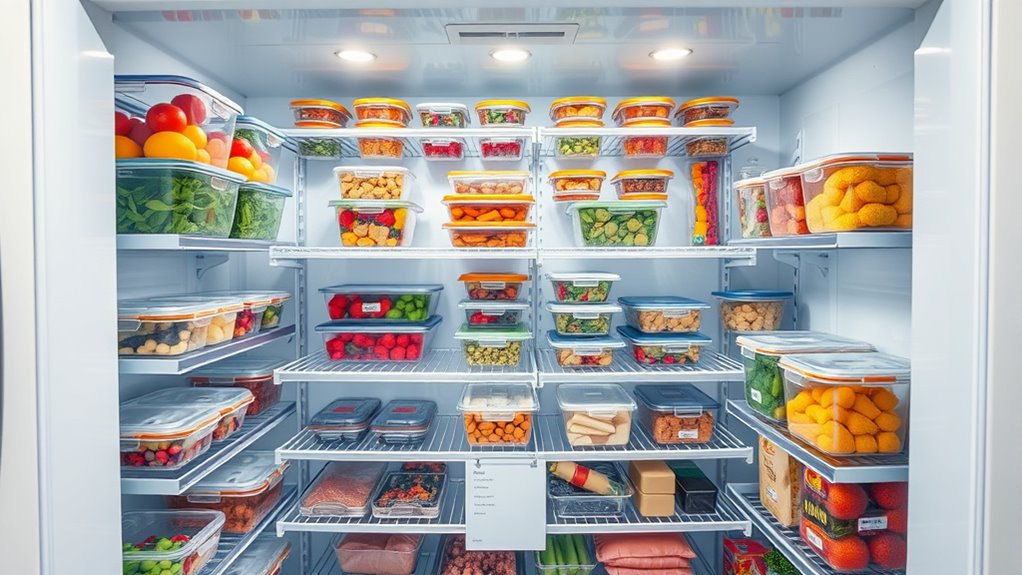 optimize freezer storage space