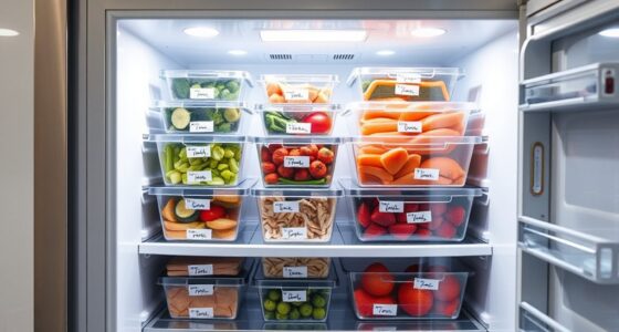 organize and label freezer
