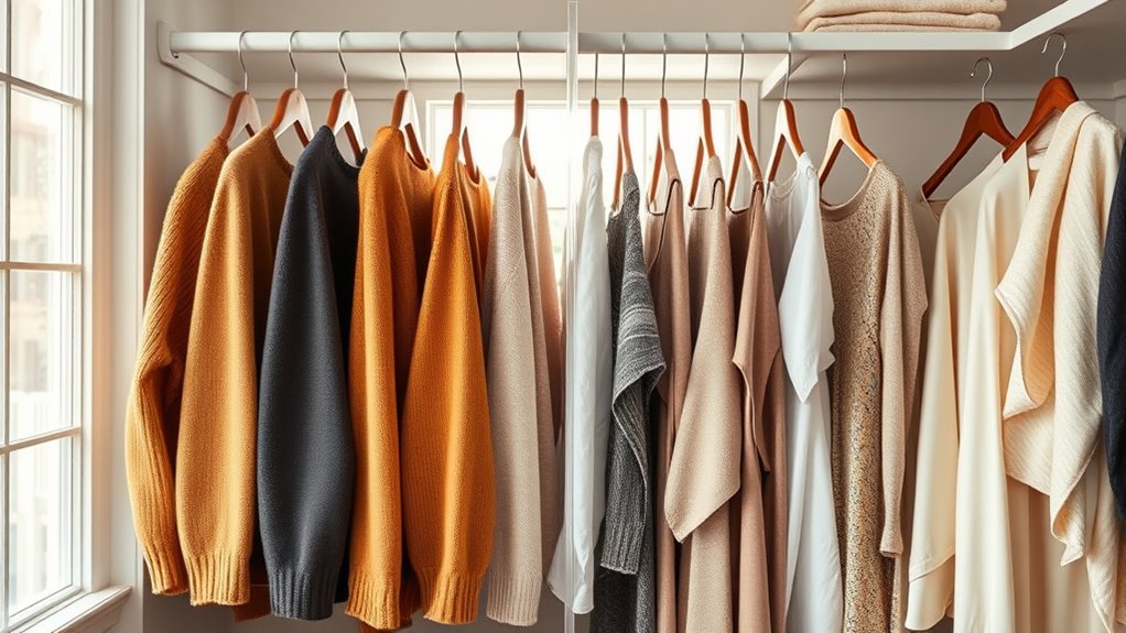 organize clothing by seasons