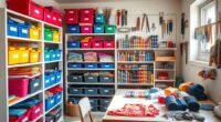 organize hobby supplies projects