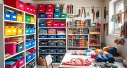 organize hobby supplies projects