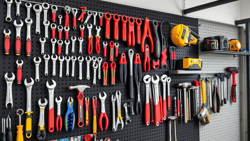organized garage tool storage