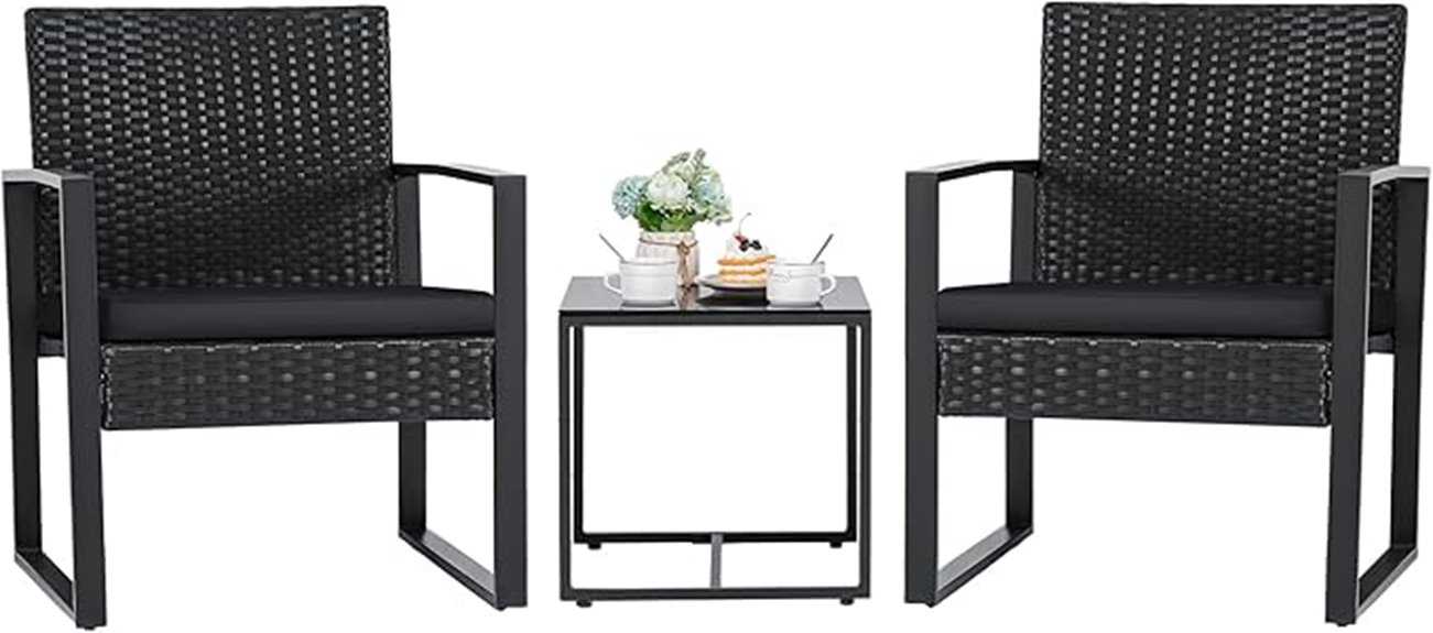 outdoor wicker furniture set