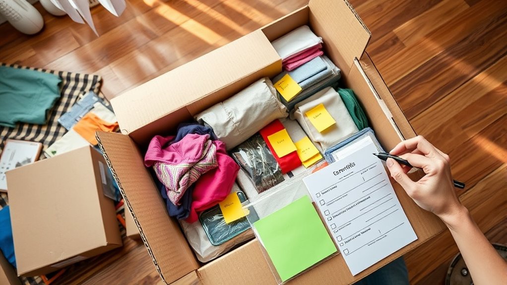 pack label prioritize items