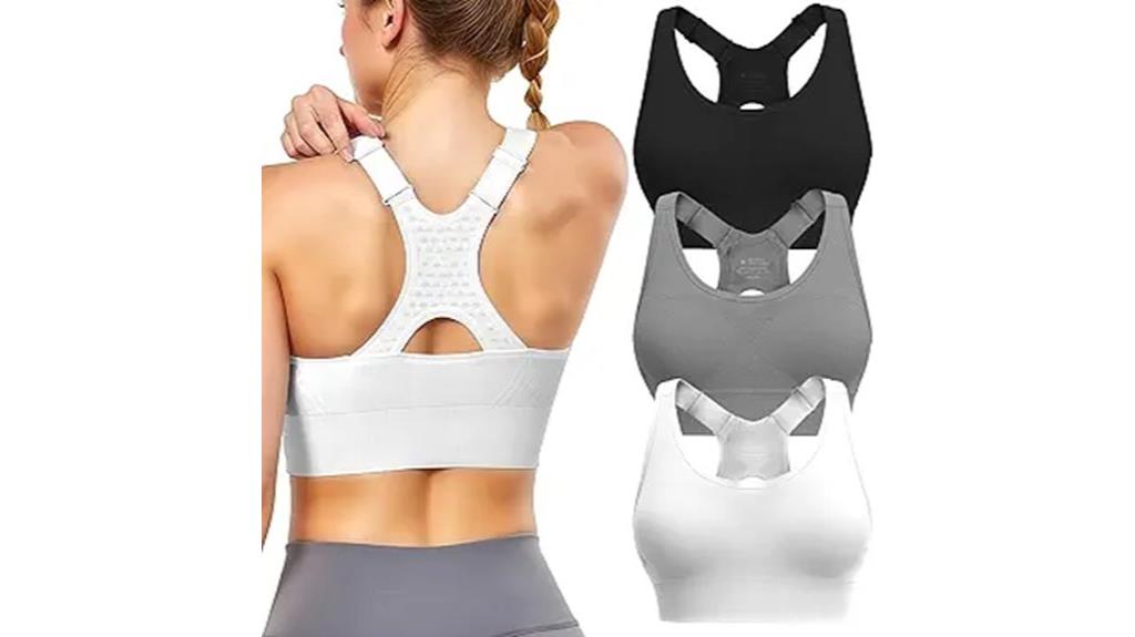 pack of adjustable sports bras
