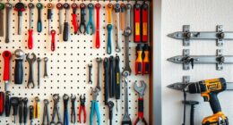 pegboard versus track storage