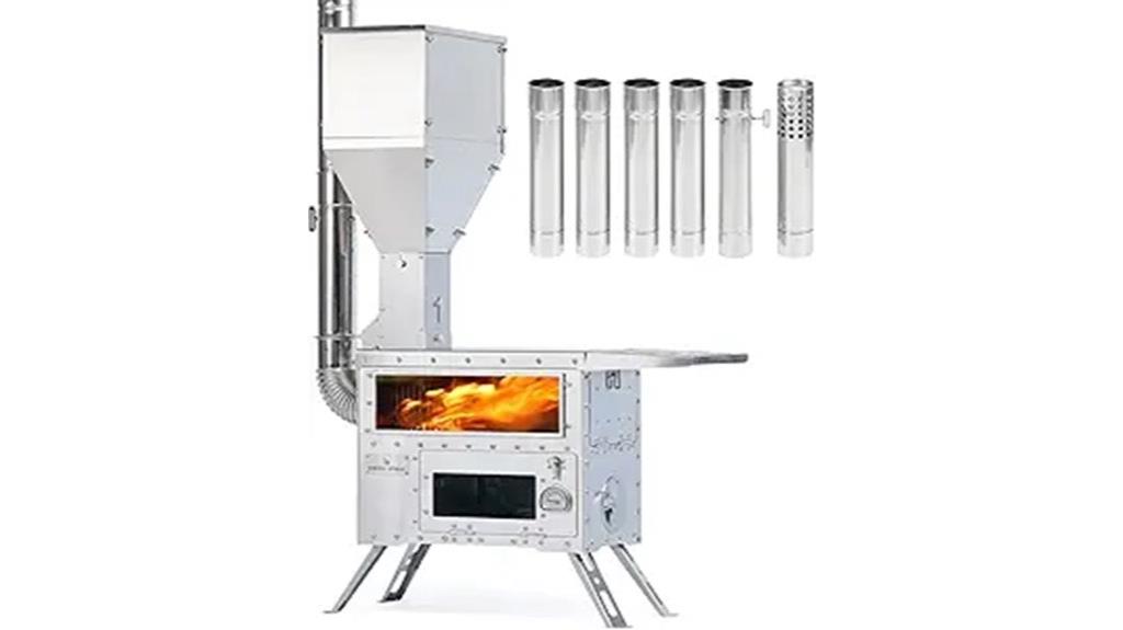 portable wood stove oven