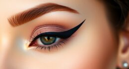 precise winged eyeliner tips