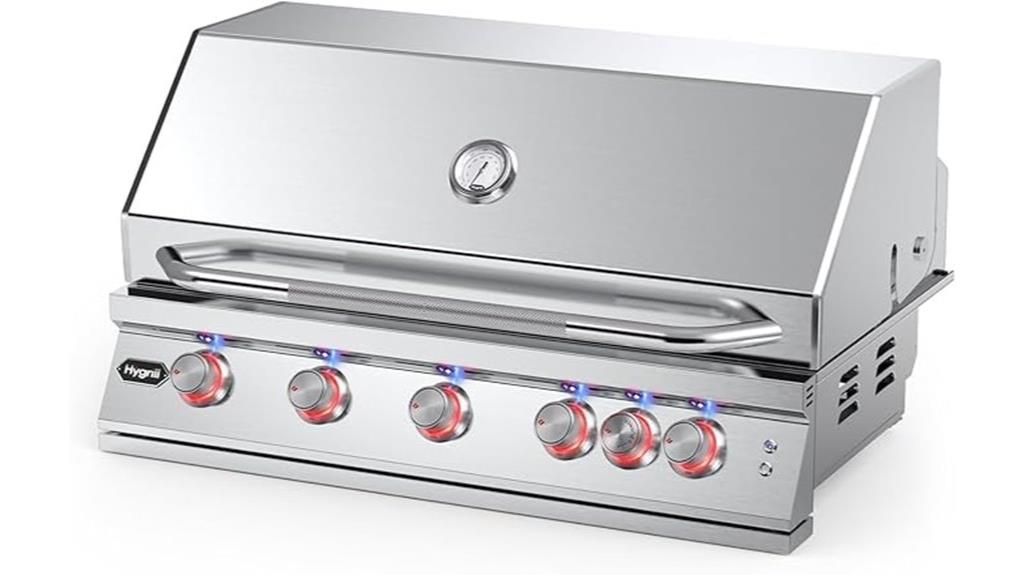premium 40 inch built in grill