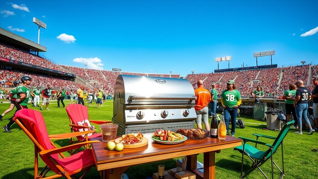 premium tailgating grill selection