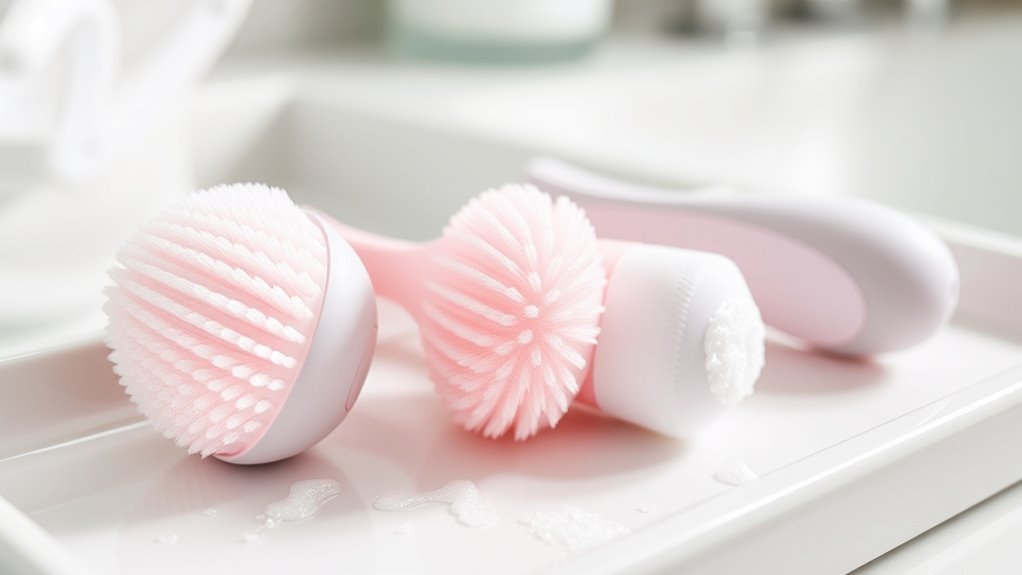 proper brush maintenance enhances skin