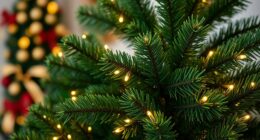 realistic pre lit christmas trees